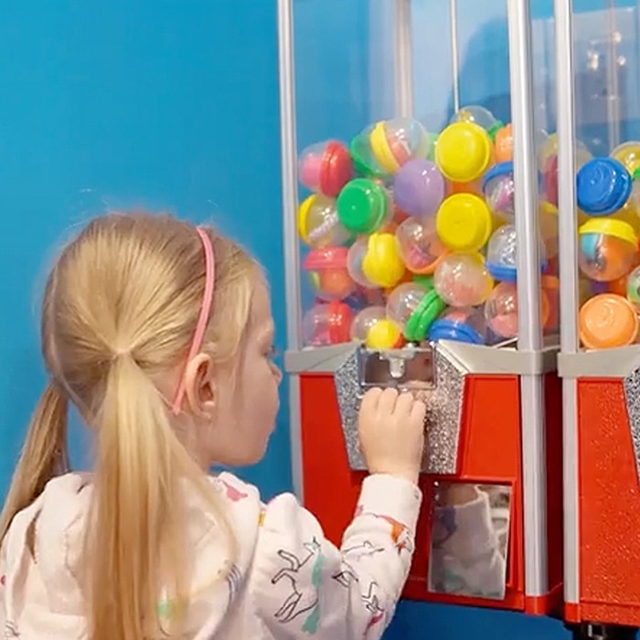 Child With Prize Machine